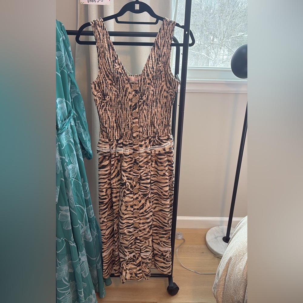 Anthropologie - Hutch - Animal Print Sleeveless Dress